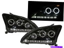 USヘッドライト RX RX330 / RX350 / RX400H XU30 03-09ガイドLED HaloヘッドライトブラックLEXUS LHD RX RX330/RX350/RX400H XU30 03-09 Guide LED Halo Headlight Black for LEXUS LHD(2)