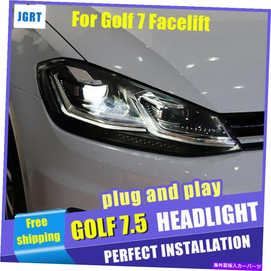 USإåɥ饤 VWѥ7ե饤ȥإåɥ7.5ϥإåɥ饤ȥåץ졼ɥΥ For Golf 7 Facelift Head Lamps For vw Golf 7.5 Halogen Headlights Upgrade Xenon