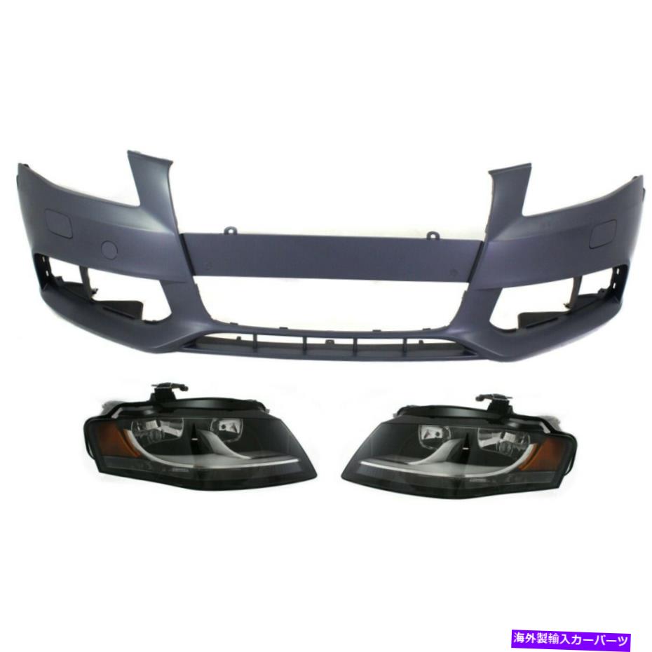 USヘッドライト アウディ用ヘッドライトランプセット8K0941030AH、8K0941029AH??、8K0807105AGRU用 Headlights Lamps Set of 3 Front 8K0941030AH, 8K0941029AH, 8K0807105AGRU for Audi