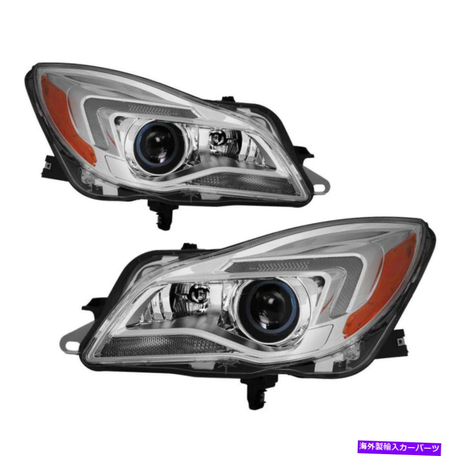 USヘッドライト 14-17ビュイックリーガルHID /キセノンモデルLEDバーDRLプロジェクターヘッドライト左+右 For 14-17 Buick Regal HID/Xenon Model LED Bar DRL Projector Headlight Left+Right