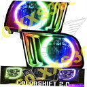 USヘッドライト フォードマスタング05-09用Oracle Halo 2xヘッドライト05-09 LED ColorShift 2.0 W / Remote ORACLE Halo 2x HEADLIGHTS for Ford Mustang 05-09 LED COLORSHIFT 2.0 w/ remote(2)