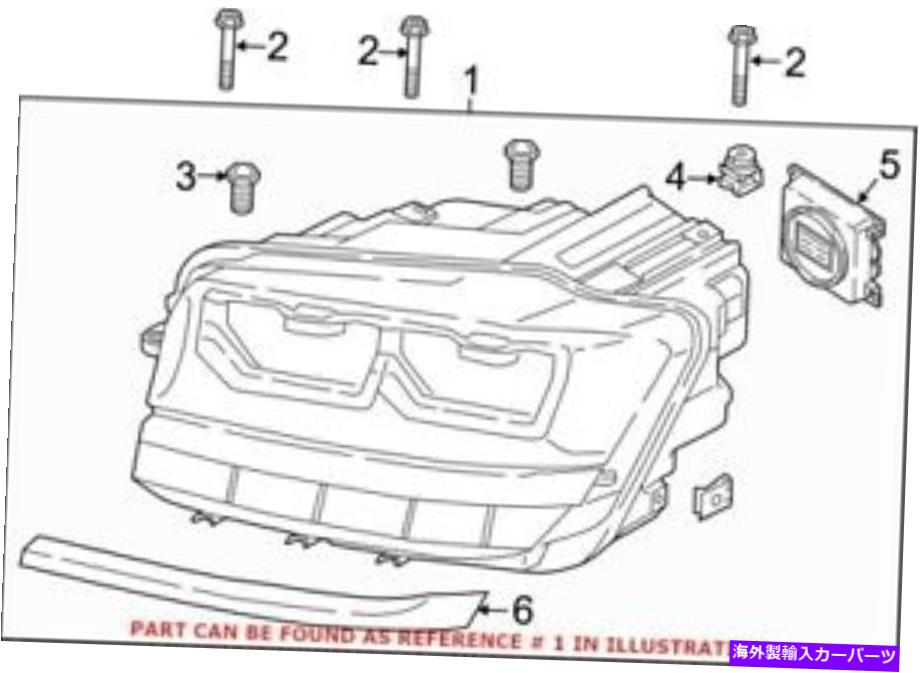 USإåɥ饤 Volkswagen 3CN941036BΤʪOEM̱إåɥ饤ȥ֥ Genuine OEM Front Right Headlight Assembly for Volkswagen 3CN941036B