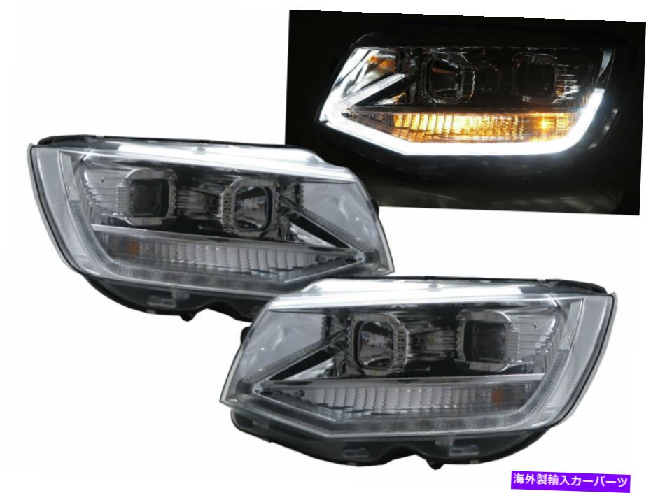 USإåɥ饤 VWե륯LHDѥ٥T6 16-PRESENT 5D DRL LEDСR8åإåɥ饤CH Caravelle T6 16-present 5D DRL LED Bar R8Look Headlight CH for VW Volkswagen LHD