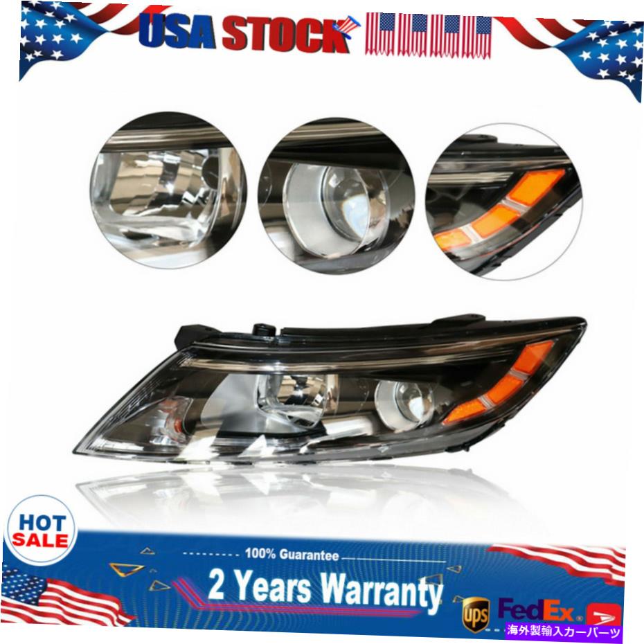 USヘッドライト 2011-2015キアオプティマハロゲンプロジェクターヘッドライトヘッドランプドライバ左側 For 2011-2015 Kia Optima Halogen Projector Headlights Headlamps Driver Left Side