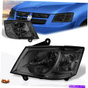 USヘッドライト 08-10 Dodge Grand Caravanスモークレンズクリアコーナーヘッドライトセット交換 For 08-10 Dodge Gran...