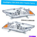 USヘッドライト 2010-2011トヨタカムリーペアクリアレンズヘッドライトW /コーナーランプ左+右 For 2010-2011 Toyota Camry Pair Clear Lens Headlights w/ Corner Lamps Left+Right
