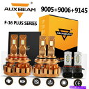 USヘッドライト AuxBeam 9005 + 9006 + 9145 LED Canbusヘッドライトフォグ用Chevy Silverado 1500 03-...
