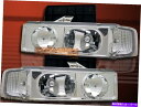 USヘッドライト 95-05 Chevy Astro Van / GMC Safari Crystal Chromeクリアヘッドライトペア 95-05 Chevy Astro Van / GMC Safari Crystal Chrome Clear Headlights Pair