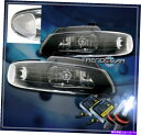 USヘッドライト 1996-2000グランドキャラバンタウンカントリーVoyagerクリスタルヘッドライト+ HID 8000Kブラック 1996-2000 G...