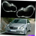 USヘッドライト メルセデスベンツCクラスW203 2001-2007用ペアヘッドライトレンズカバーランプ Pair Headlight Lens Cover Lamp For Mercedes Benz C-Class W203 2001-2007