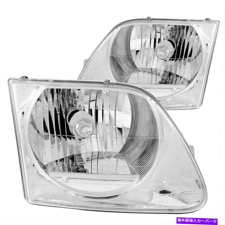 USヘッドライト Anzo Headlights 111030クリアW / Chrome Housing 1997-2003 Ford F-150 Anzo Headlights 111030 Clear W/Chrome Housing 1997-2003 Ford F-150