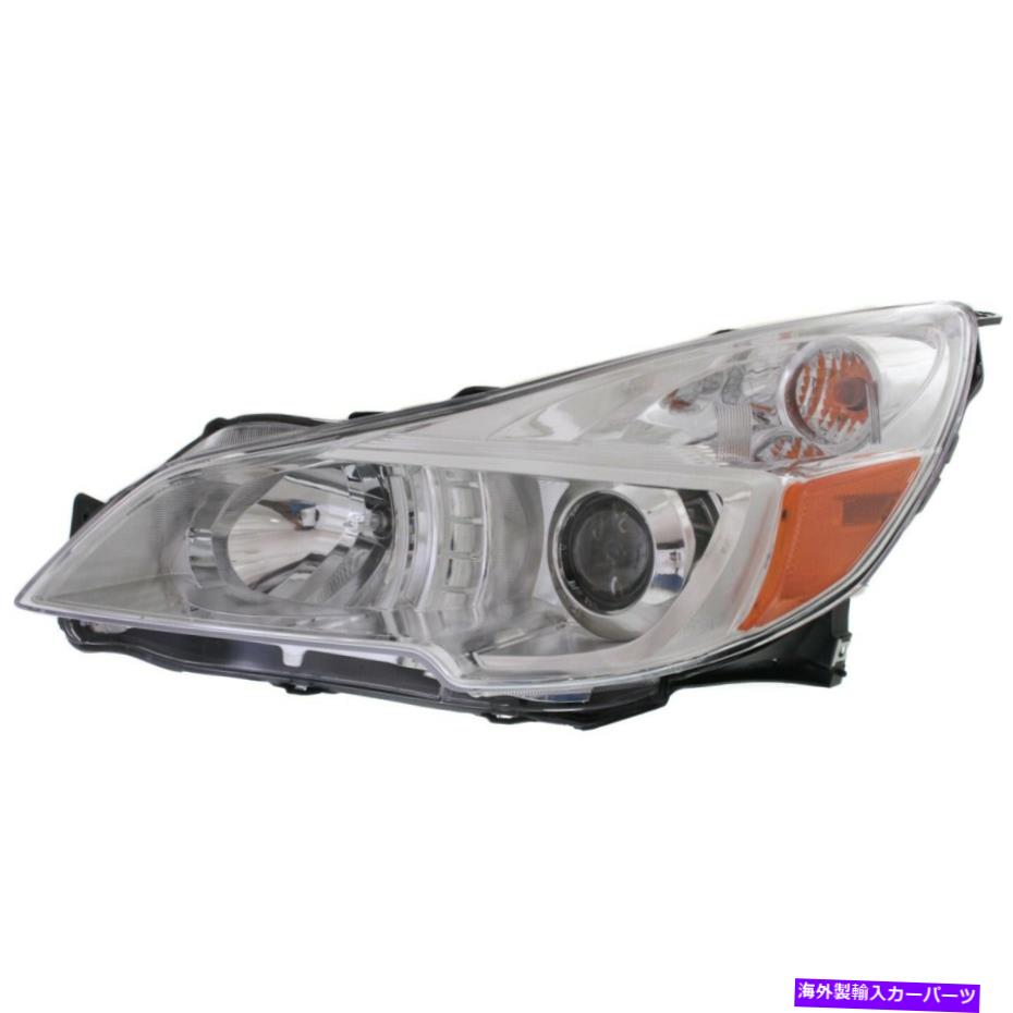 USヘッドライト 2013-2014のヘッドライトバルブ付きスバルアウトバック左クロムハウジング Headlight For 2013-2014 Subaru Outback Left Chrome Housing With Bulb