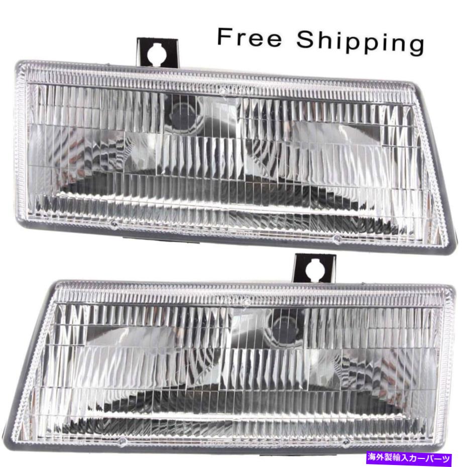 USヘッドライト ハロゲンヘッドランプアセンブリ2ペアLH＆RHサイドフィットキャラバン航海者 Halogen Head Lamp Assembly Set of 2 Pair LH & RH Side Fits Caravan Voyager