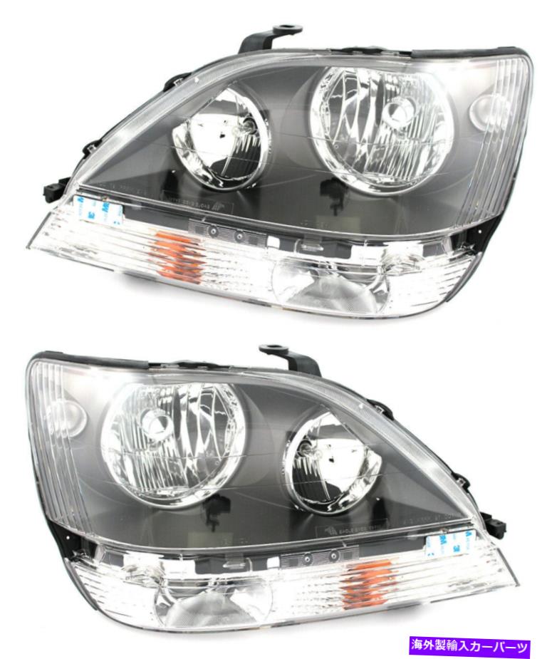 USヘッドライト 1999年の2000年のLexus RX300ヘッドライトペアセット For 1999 2000 Lexus Rx300 Headlights Pair Set