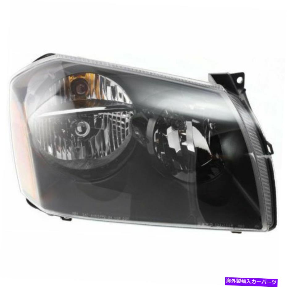 USヘッドライト マグナム05-07、助手席側ヘッドライト、クリアレンズ。黒のインテリア For Magnum 05-0..