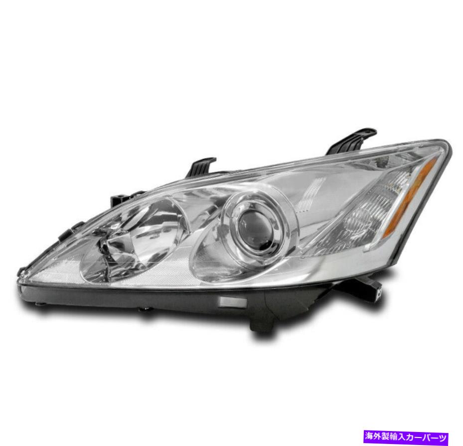 USヘッドライト 07-09 LEXUS ES350ハロゲンプロジェクターヘッドライトランプクロムドライバ左側 For 07-09 Lexus ES350 Halogen Projector Headlight Lamp Chrome Driver Left Side