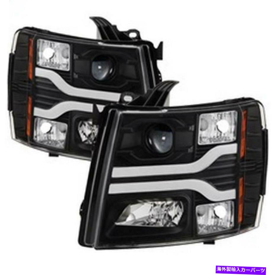 USإåɥ饤 ѥ5083609С3ץإåɥ饤 - LED DRL - ֥å Spyder Auto 5083609 Version 3 Projector Headlights - LED DRL - Black