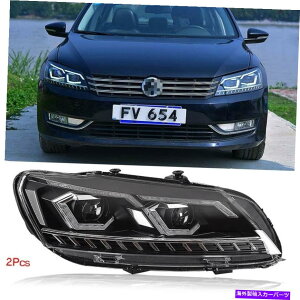 USإåɥ饤 VW Passat 11+ΤưŪ󿮹LEDإåɥ饤DRLSХΥץ Dynamic Turn Signal LED Headlight DRLs Bi Xenon Projector Lens For VW Passat 11+