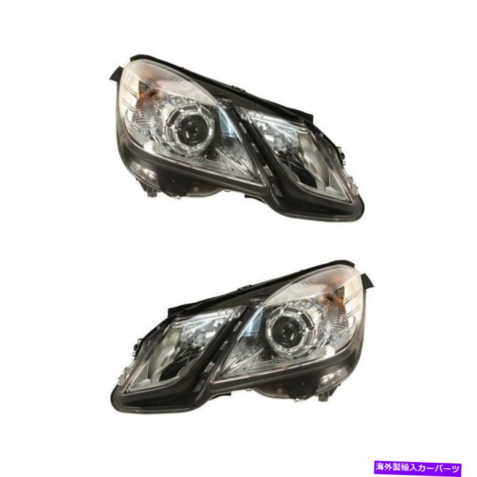 USヘッドライト メルセデスW212 E63 AMGの左右ハロゲンヘッドライト集Hhella For Mercedes W212 E63 AMG Set of Left & Right Halogen Headlights Assembly Hella