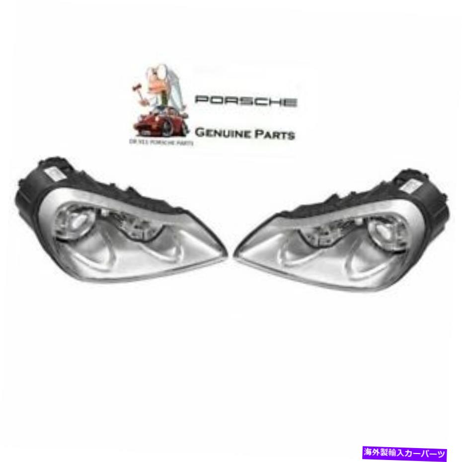 USإåɥ饤 Porsche Cayenne 08-10ڥåȤκΥϥإåɥ饤ʪ For Porsche Cayenne 08-10 Pair Set of Left and Right Halogen Headlights Genuine