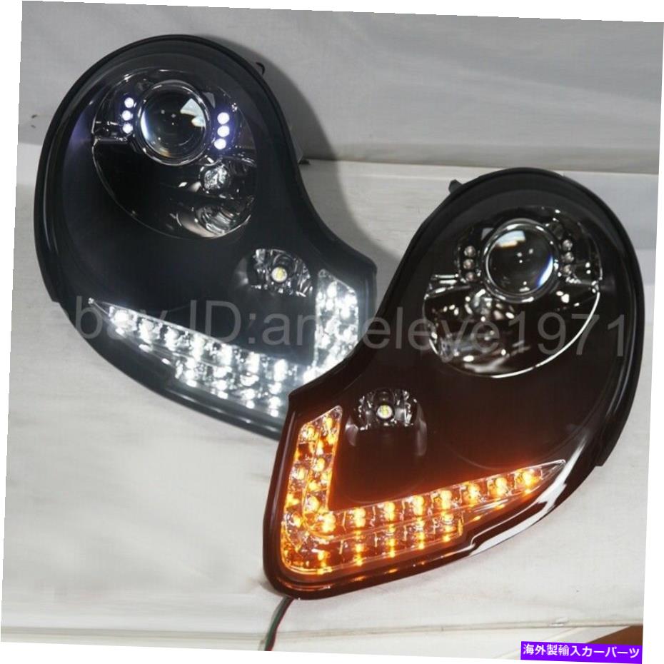 USヘッドライト Porsche Boxster 996 911 LEDヘッドライトFIT Halogenバージョンブラック 2006-2008 For Porsche boxster 996 911 LED headlights fit Halogen Version Black