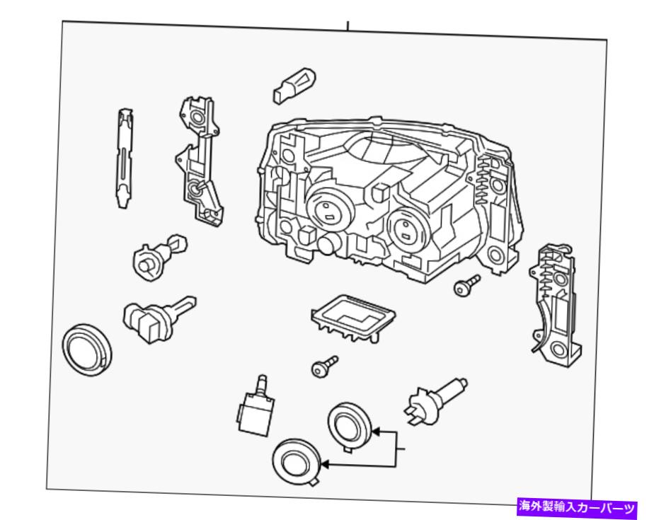 USヘッドライト 本物の土地ローバーヘッドランプアセンブリLR030793 Genuine Land-Rover Headlamp Assembly LR030793