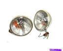 USヘッドライト 素敵なライト1933 1934フォードカーステンレスヘッドライトW /ターン信号完全なペア Nice Lights 1933 1934 For...