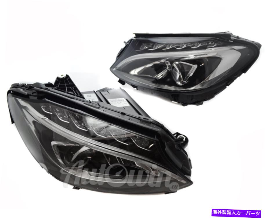 USヘッドライト メルセデスベンツCクラスW205 2014-ヘッドライトLED左右の本物の新品 MERCEDES BENZ C-CLASS W205 2014- HEADLIGHT LED RIGHT AND LEFT SIDE GENUINE NEW