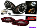 USヘッドライト Cayman 987 05-08 HIDヘッドライトアセンブリ+ LEDテールライトV2 Porsche LHD Cayman 987 05-...