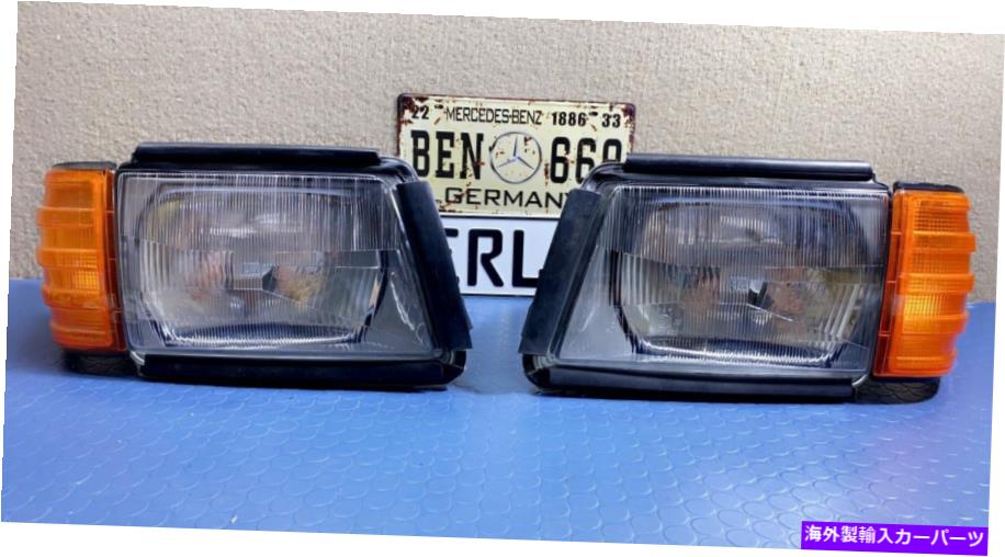 USヘッドライト メルセデスベンツC126ヘッドライト+シグナルライトBOSCH新しいオリジナルセット Mercedes Benz C126 Headlights + Signal Lights BOSCH New Original Set