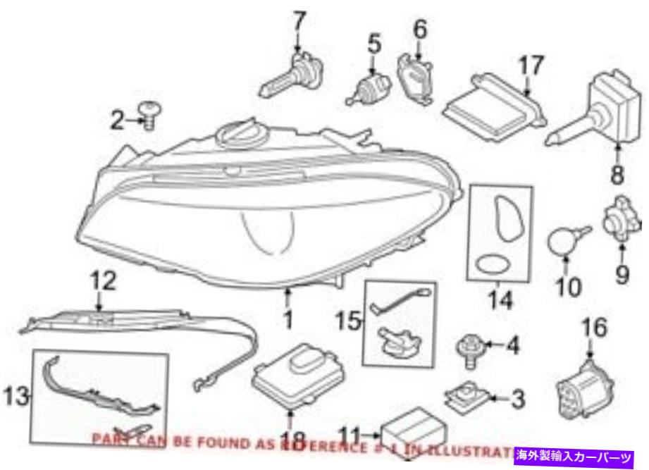 USヘッドライト BMWのための本物のOEMヘッドライト63117271903 Genuine OEM Headlight for BMW 63117271903
