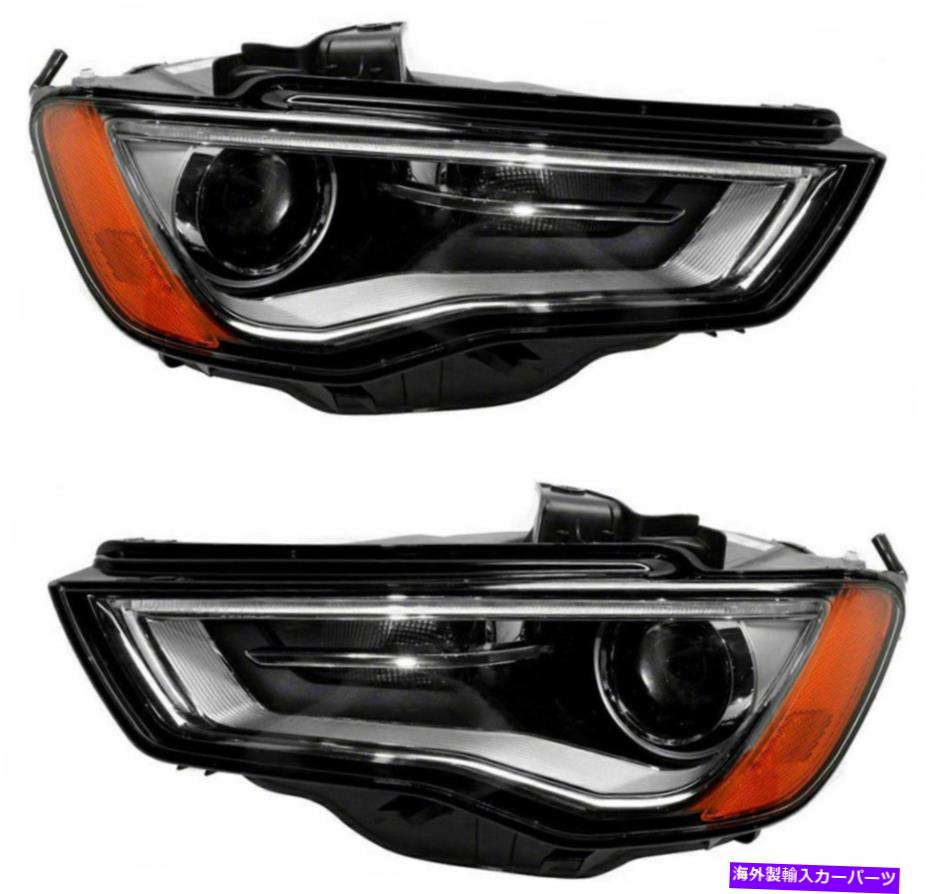 USヘッドライト AUDI A3 2015-2016キセノンヘッドライトヘッドライトランプW / Oカーブペアセット AUDI A3 S3 2015-2016 XENON HEADLIGHTS HEAD LIGHTS LAMPS W/O CURVE PAIR SET