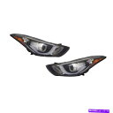 USヘッドライト Headai Elantra 2014-2016 92102-3Y510 HY2502186 NEW PAIR OF HEAD LIGHTS FITS HYUNDAI ELANTRA 2014-2016 92102-3Y510 HY2502186