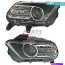 USヘッドライト 新しいLH&RH HIDヘッドライト2013-14フィットフォードマスタングDR3Z13008C DR3Z13008D CAPA NEW LH...