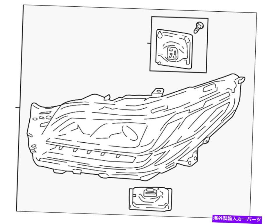 USヘッドライト 本物のフォードコンポジットヘッドランプJL7Z-13008-E Genuine Ford Composite Headlam..