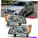 USヘッドライト Headlights 2011-2018 Dodge Grand Caravan 2008-2016 Town&Country Pair He...