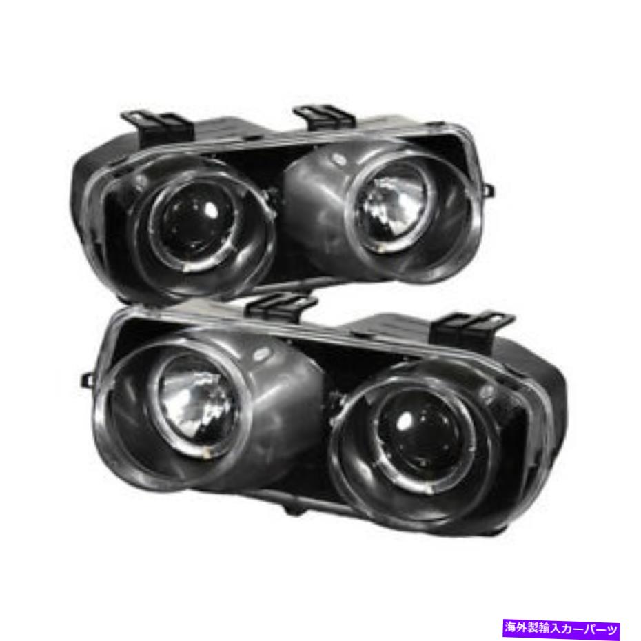 USإåɥ饤 Acura 94-97 Integra Black Haloץإåɥ饤ȥ׺+ Fit Acura 94-97 Integra Black Halo Projector Headlights Lamps Left+Right