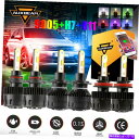 USヘッドライト AUXBeam Bluetooth RGB 9005 H7 H11 LEDヘッドライト電球キットHI LOビームフォグライトB5 AUXBEAM bluetooth RGB 9005 H7 H11 LED Headlight Bulb Kit Hi Lo Beam Fog Light B5