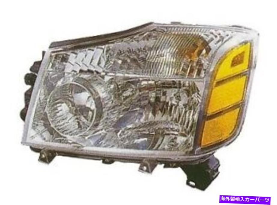 USヘッドライト armadaとティタンピックアップのための新しいドライバーのヘッドランプヘッドライト NEW Driver Headlamp Headlight For Armada and For Titan pickup