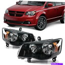USヘッドライト フィット11-17 Dodge Grand Caravan 08-16 Chrysler Town&Country Headlightsヘッド...