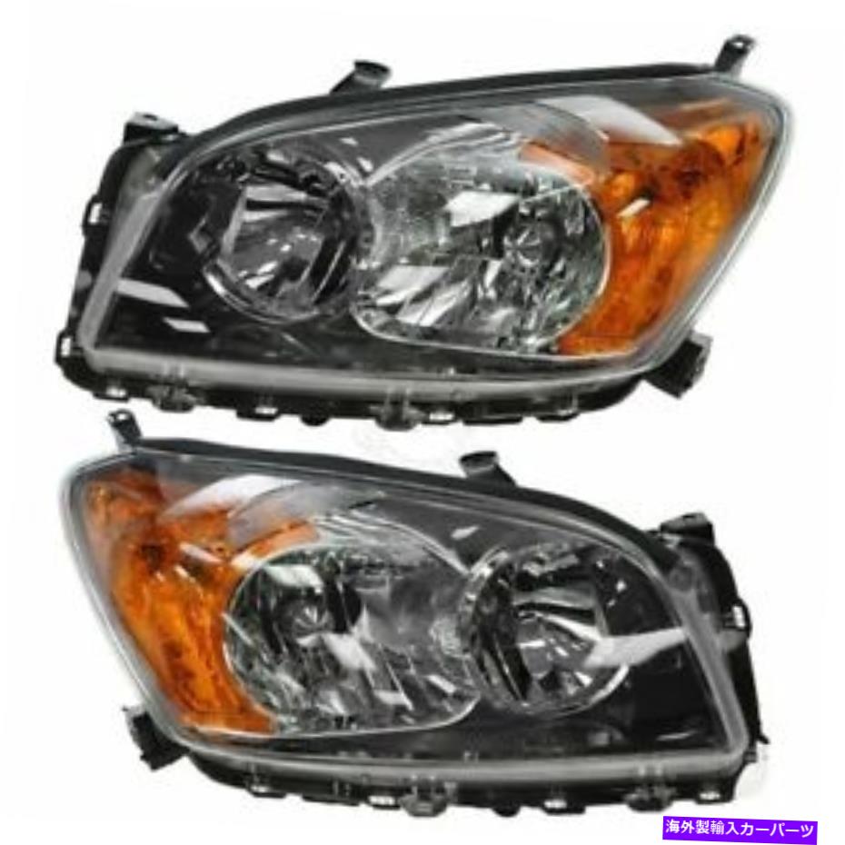 USヘッドライト フロントヘッドライトヘッドランプライトランプペア09-12トヨタRAV4のためのセット Fro..
