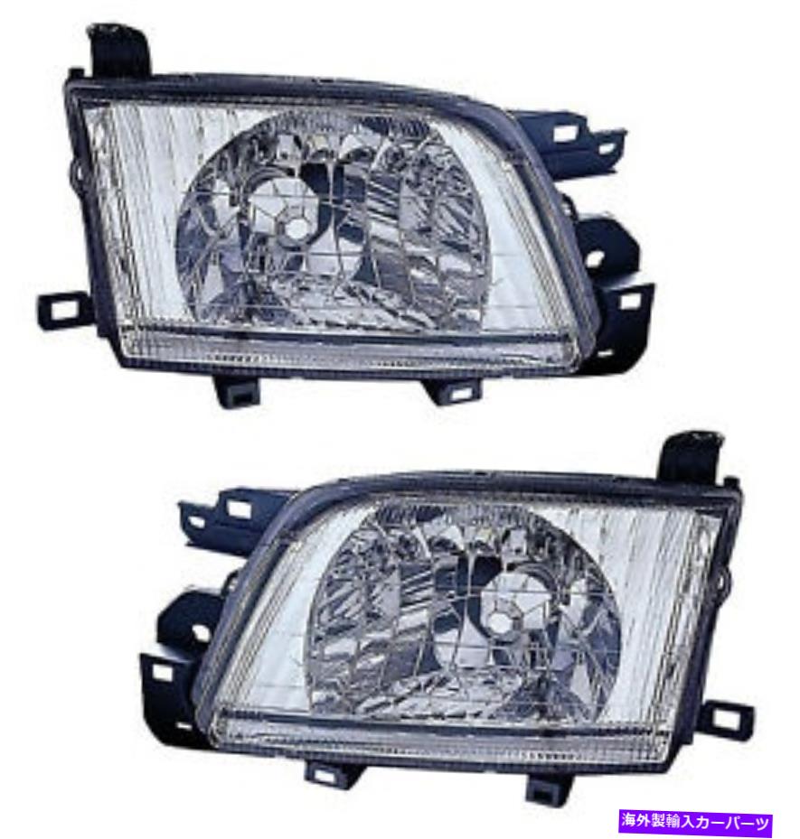 USヘッドライト 2001年2002年Subaru Foresterヘッドライトペアセット For 2001 2002 Subaru Forester Headlights Pair Set