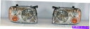 USヘッドライト 2001-2004日産フロンティアXEの左右の交換用ヘッドライトペア Right and Left Side Replacement Headlight PAIR For 2001-2004 Nissan Frontier XE(2)