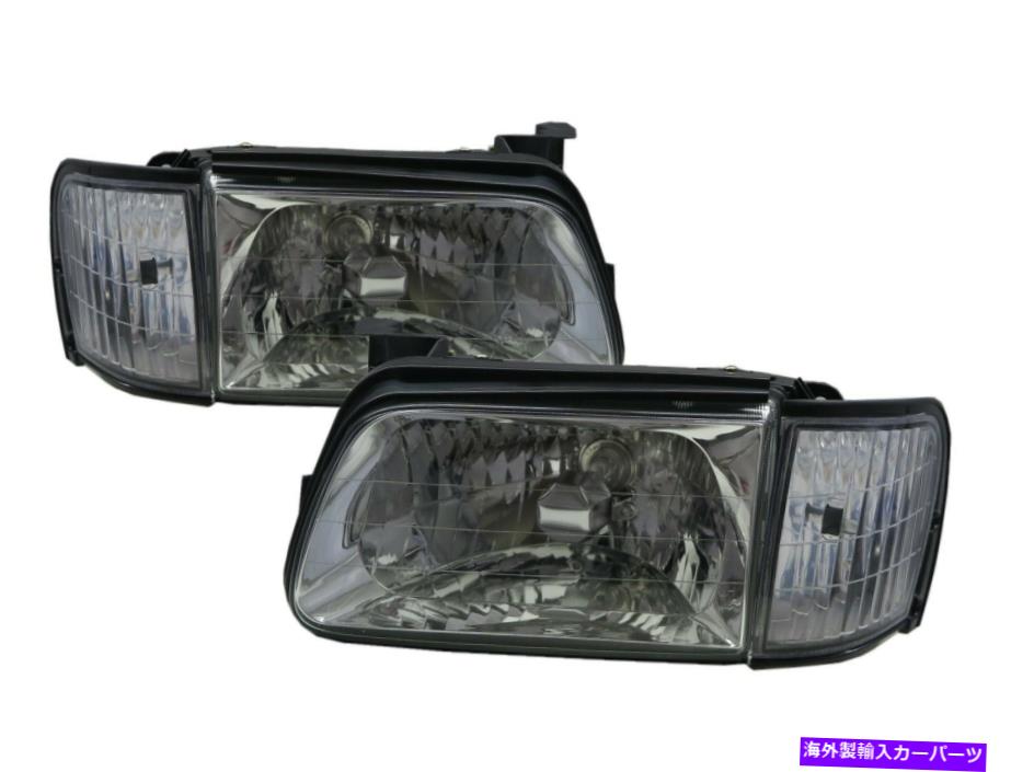 USヘッドライト TT Fortigo 98-02ピックアップ4DクリアW /コーナーランプヘッドライトクロムLHD TT Fortigo 98-02 Pickup 4D Clear W/ Corner Lamp Headlight Chrome for ISUZU LHD
