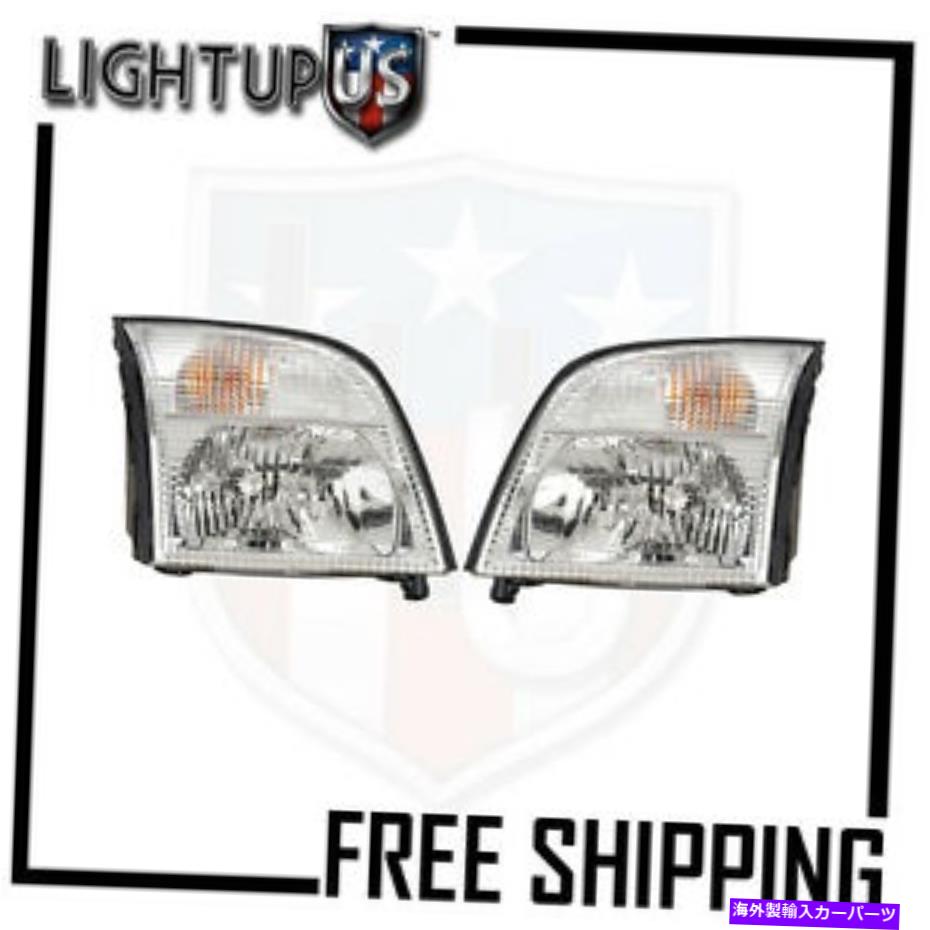 USヘッドライト フィット02-05 Mercury Mountaineerヘッドライト/ランプペア（左右セット） Fits 02-05 MERCURY MOUNTAINEER HEADLIGHT/LAMP Pair (Left and Right Set)