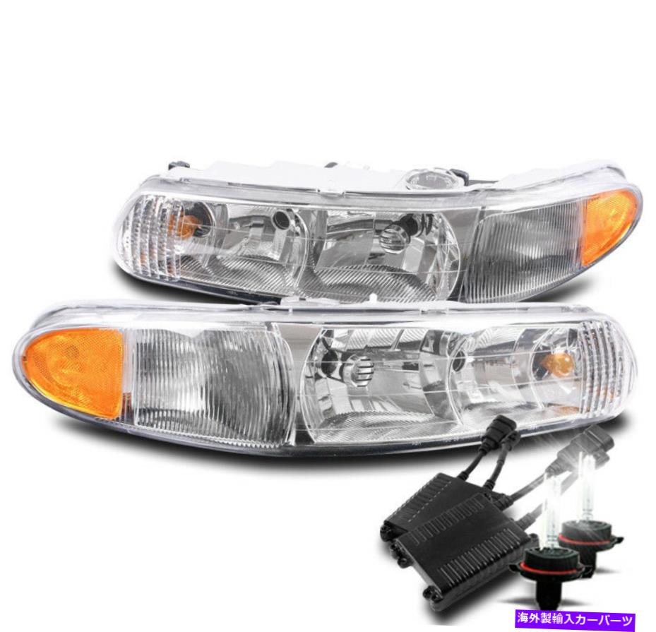 USヘッドライト 97-05ビュイックセンチュリー/ 97-04リーガルクリスタルスタイルクロームヘッドライトW / 50W 8K HID FOR 97-05 BUICK CENTURY/97-04 REGAL CRYSTAL STYLE CHROME HEADLIGHTS W/50W 8K HID