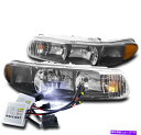 USヘッドライト 97-05 Buick Century / 97-04リーガルクリスタルスタイルブラックヘッドライトW / 10K HIDキット FOR 97-05 BUICK CENTURY/97-04 REGAL CRYSTAL STYLE BLACK HEADLIGHT W/10K HID KIT(2)