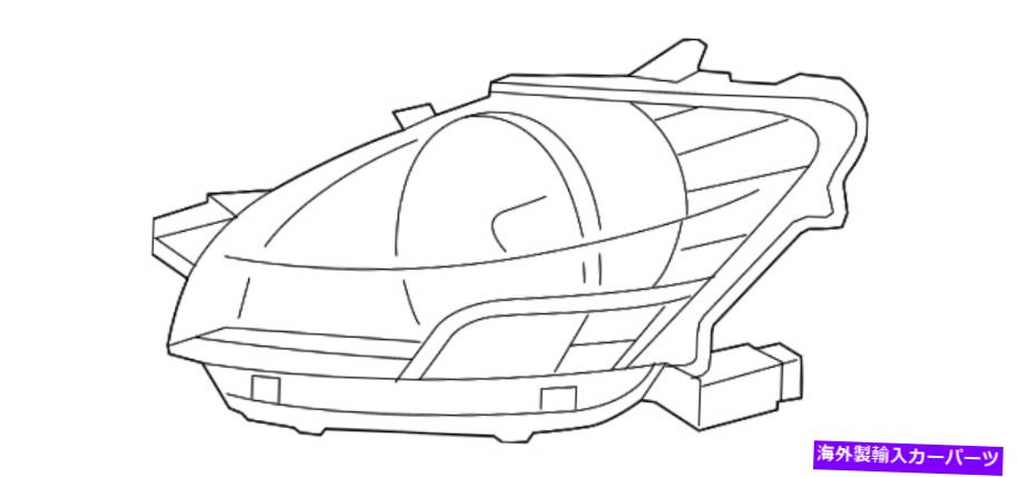 USヘッドライト 本物のトヨタコンポジットヘッドランプ81130-52750 Genuine Toyota Composite Headlamp..