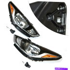 USヘッドライト 18-20 Hyundaiアクセント左+右側のハロゲンヘッドライトヘッドランプアセンブリ Halogen Headlight Headlamp Assembly FOR 18-20 Hyundai Accent Left+Right Side