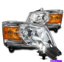 USヘッドライト 2008-2010 Dodge Grand Caravanクロームクリスタルヘッドライトランプ+ 50W 6KキセノンHID FOR 2008...